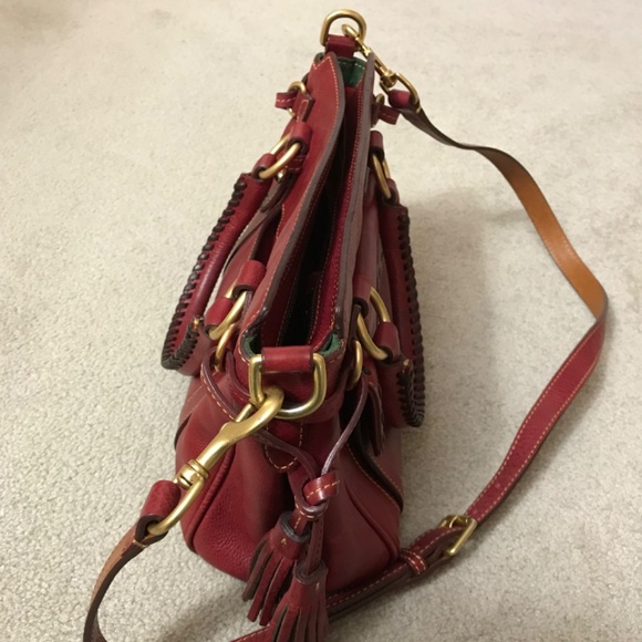 Dooney & Bourke Large Florentine Leather Front Pocket Satchel - Picture 7 of 9